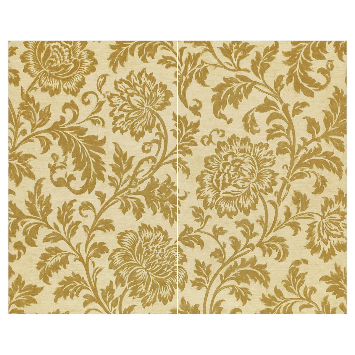 Amelia Chenille Curtains – Interlined Floral Pair, 104”W × 84”L