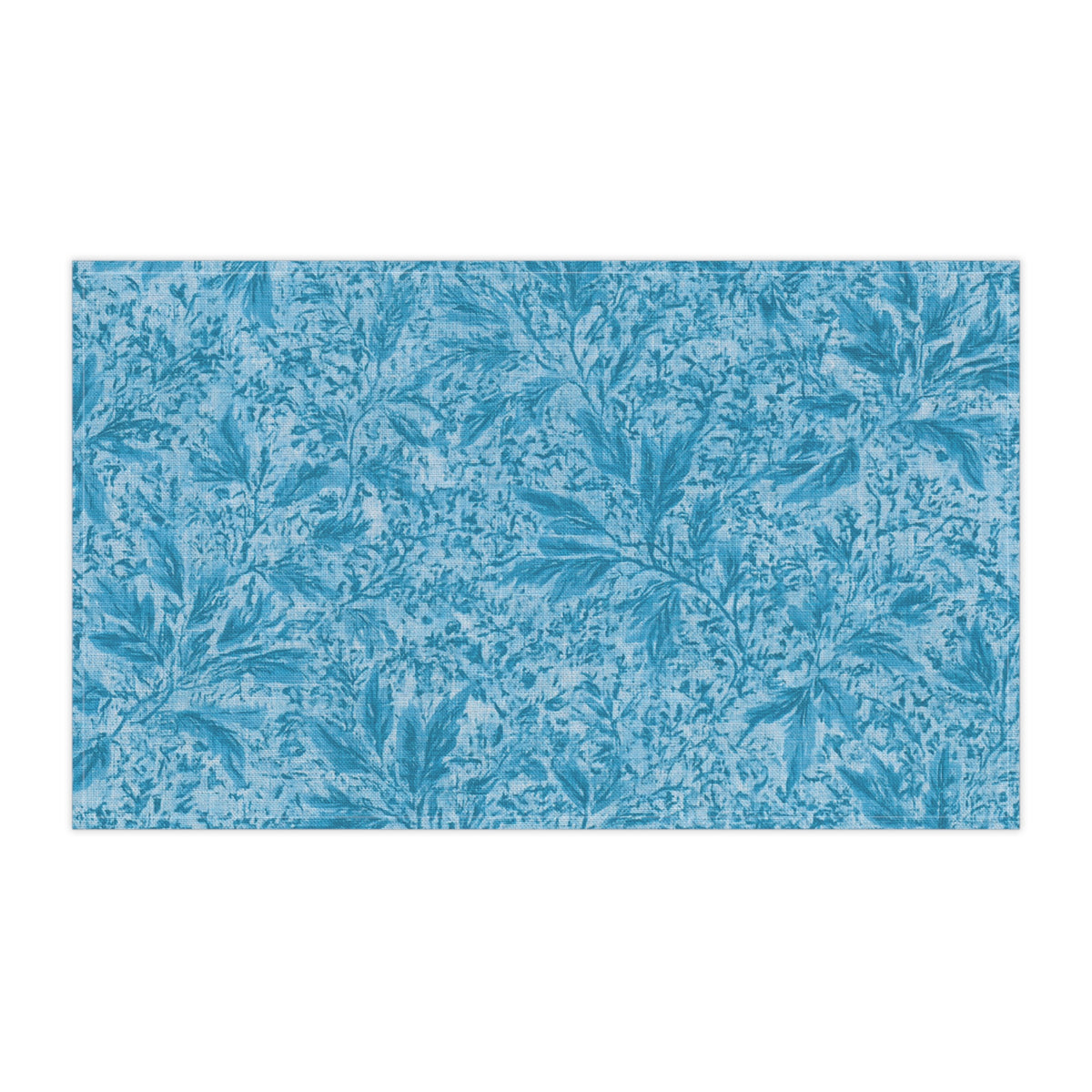 Blue Leaf Pattern Tea Towel | Botanical Kitchen Linen