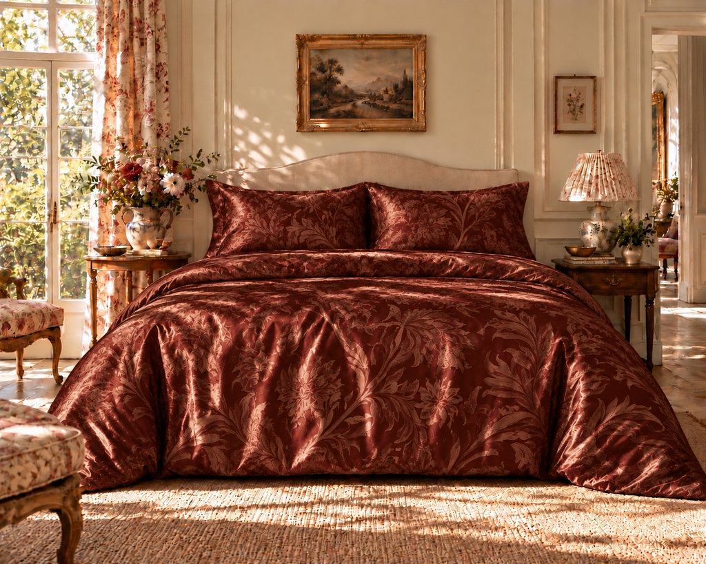 Vintage Sue Silk Duvet Cover Set