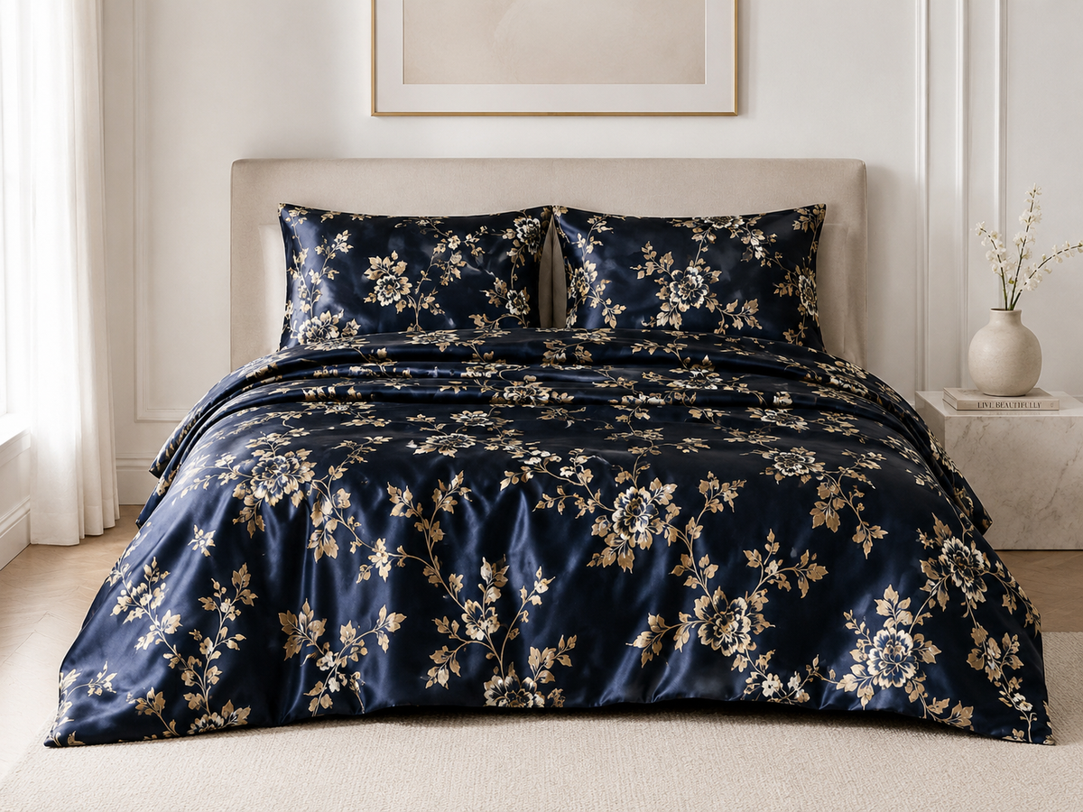 Josephine Botanica Silk Duvet Cover Set