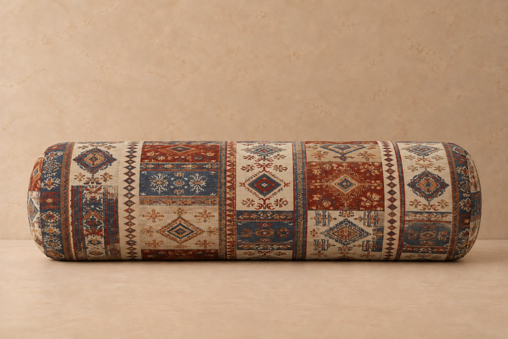 Hadley Big Bolster Pillow – Heritage Tapestry Cylinder Cushion