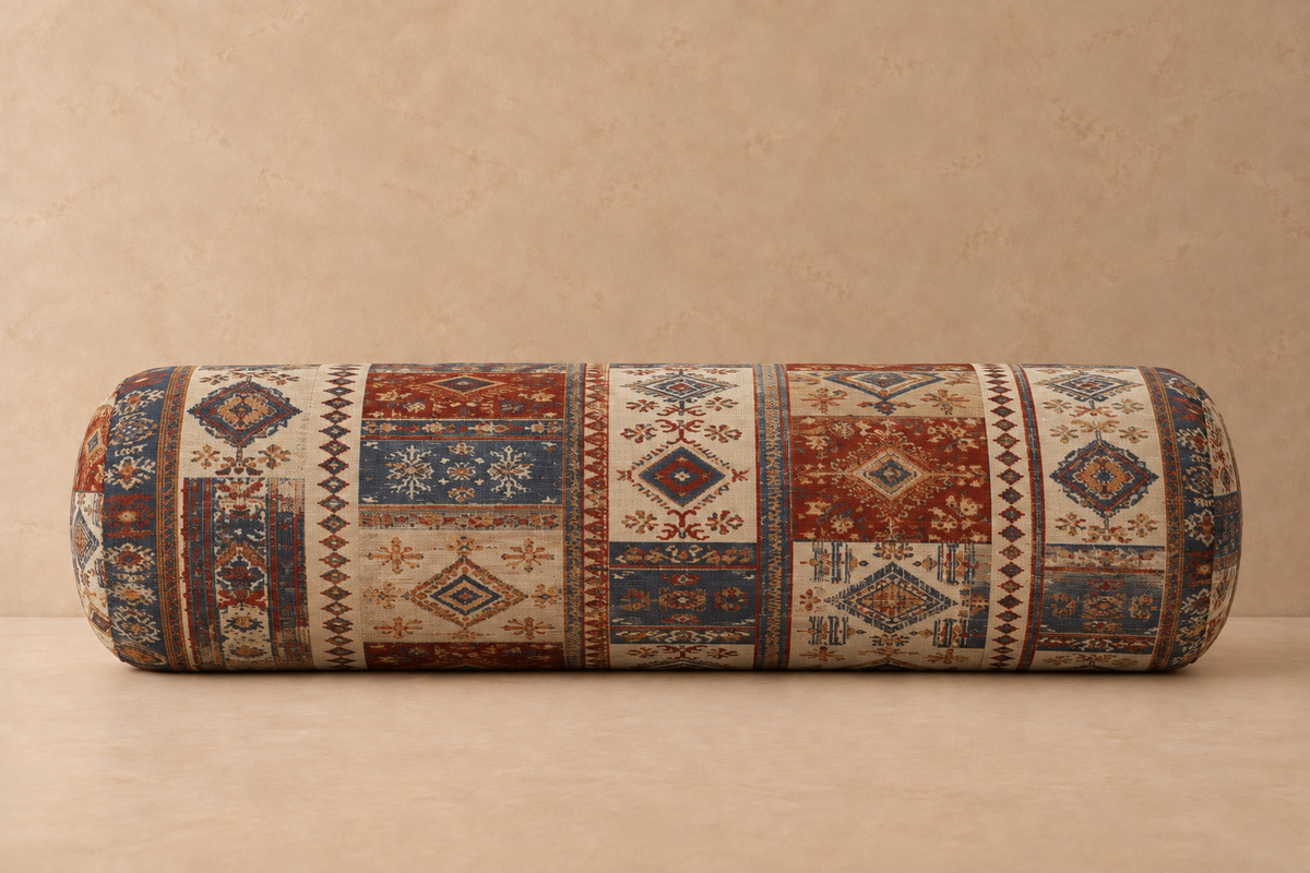 Hadley Big Bolster Pillow – Heritage Tapestry Cylinder Cushion