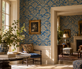 Palazzo No. 8 | Blue & Antique Gold Wallpaper