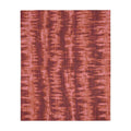 Abstract Rust Tie-Dye Blanket | Velveteen Microfiber Throw