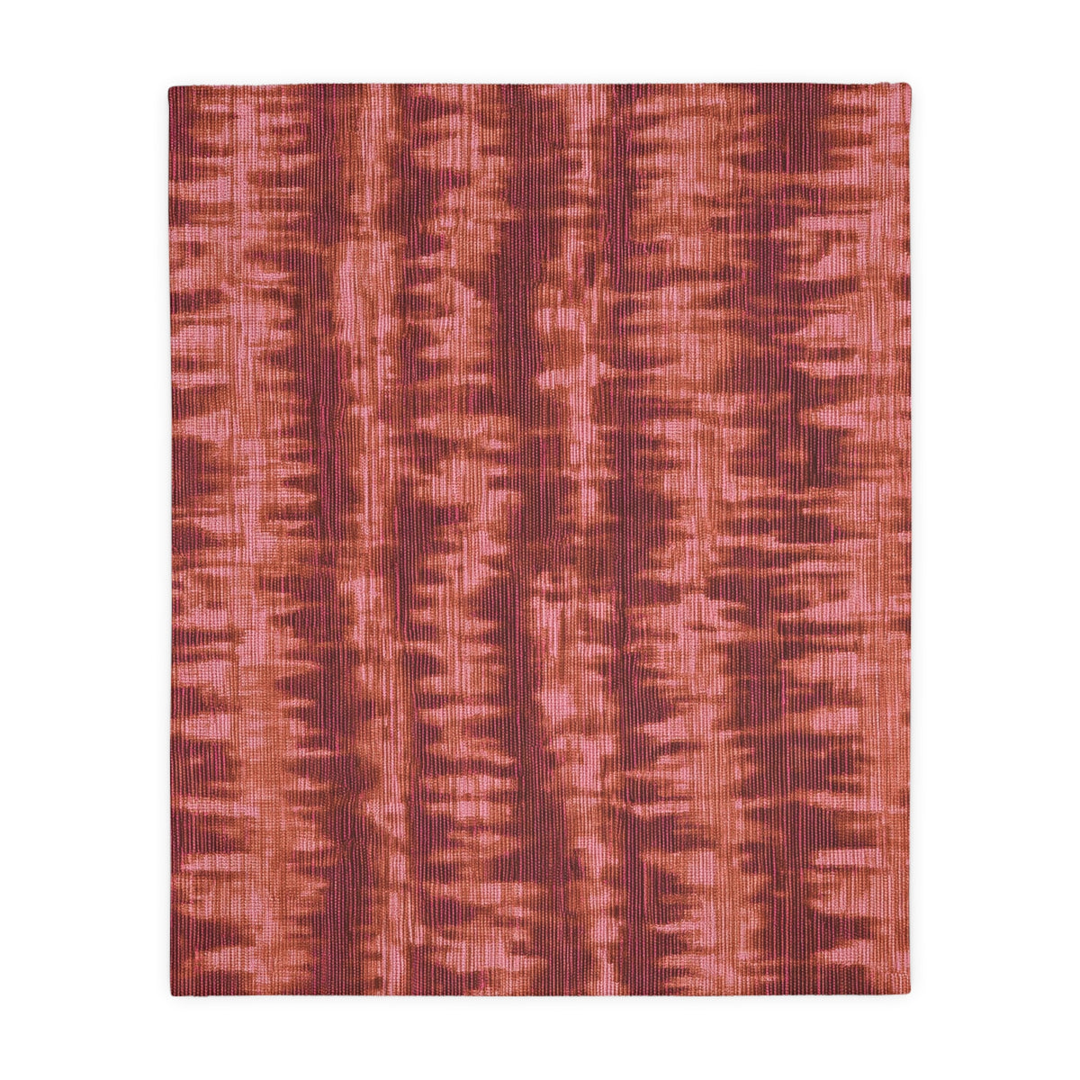 Abstract Rust Tie-Dye Blanket | Velveteen Microfiber Throw