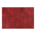 Red Textured Pile Area Rug | Plush Abstract Floor Mat