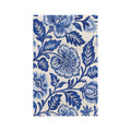 Blue Floral Pattern Microfiber Tea Towel | Delft Style Botanical Print