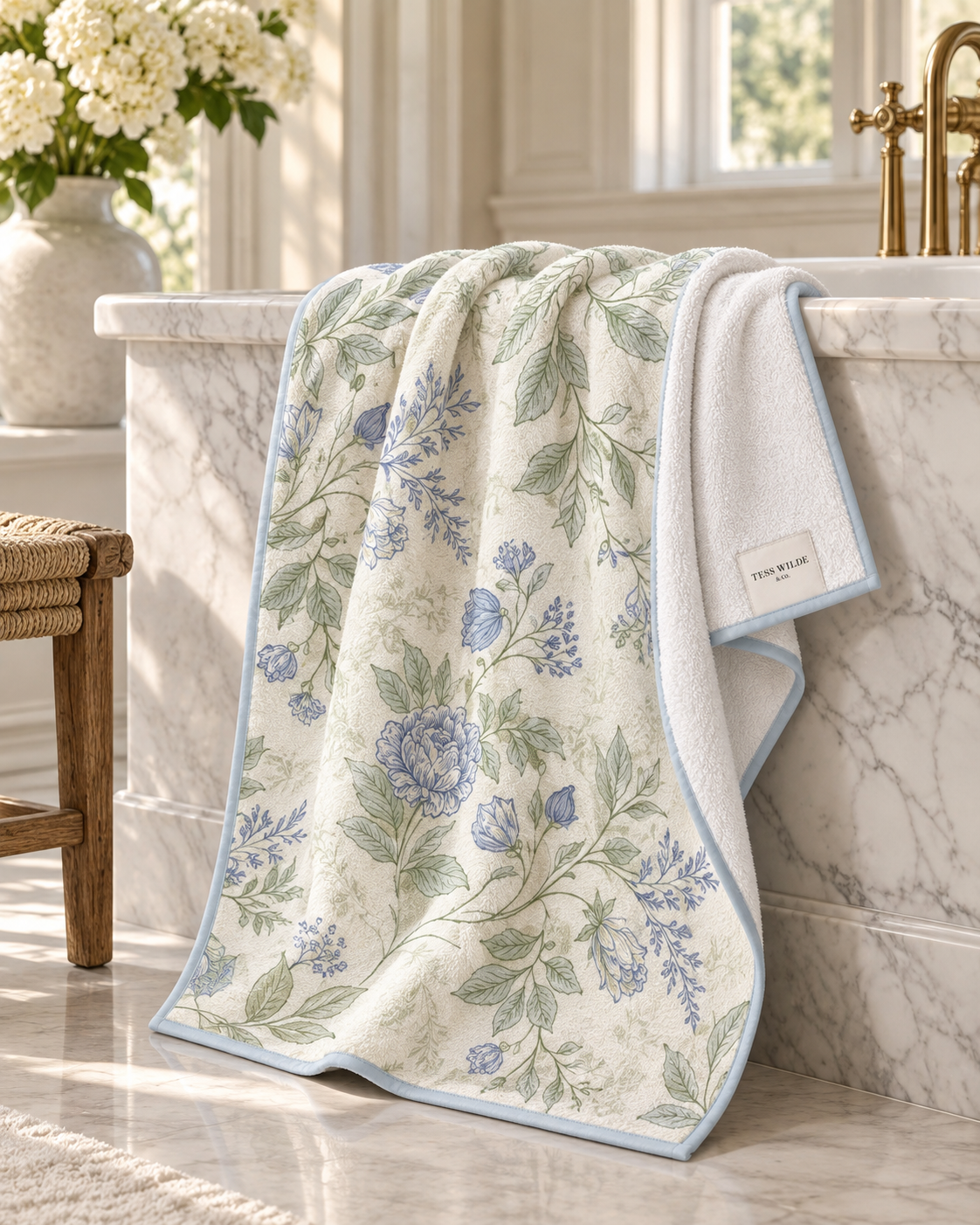 Bluebell Garden Bath Towel