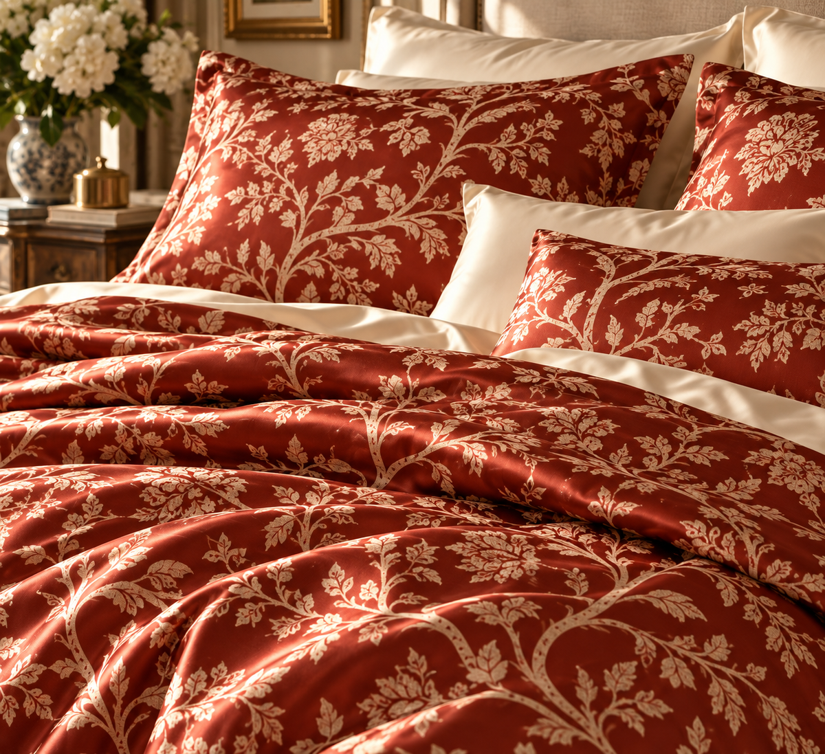 Spencer Silk Duvet Cover Set