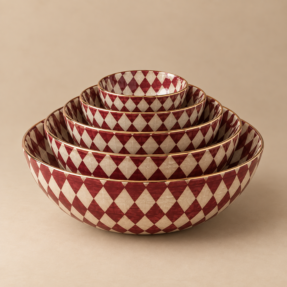 Rouge Harlequin Decorative Bowl