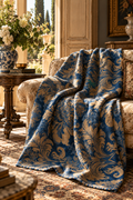 Blenheim Blue | Organic Cotton Throw