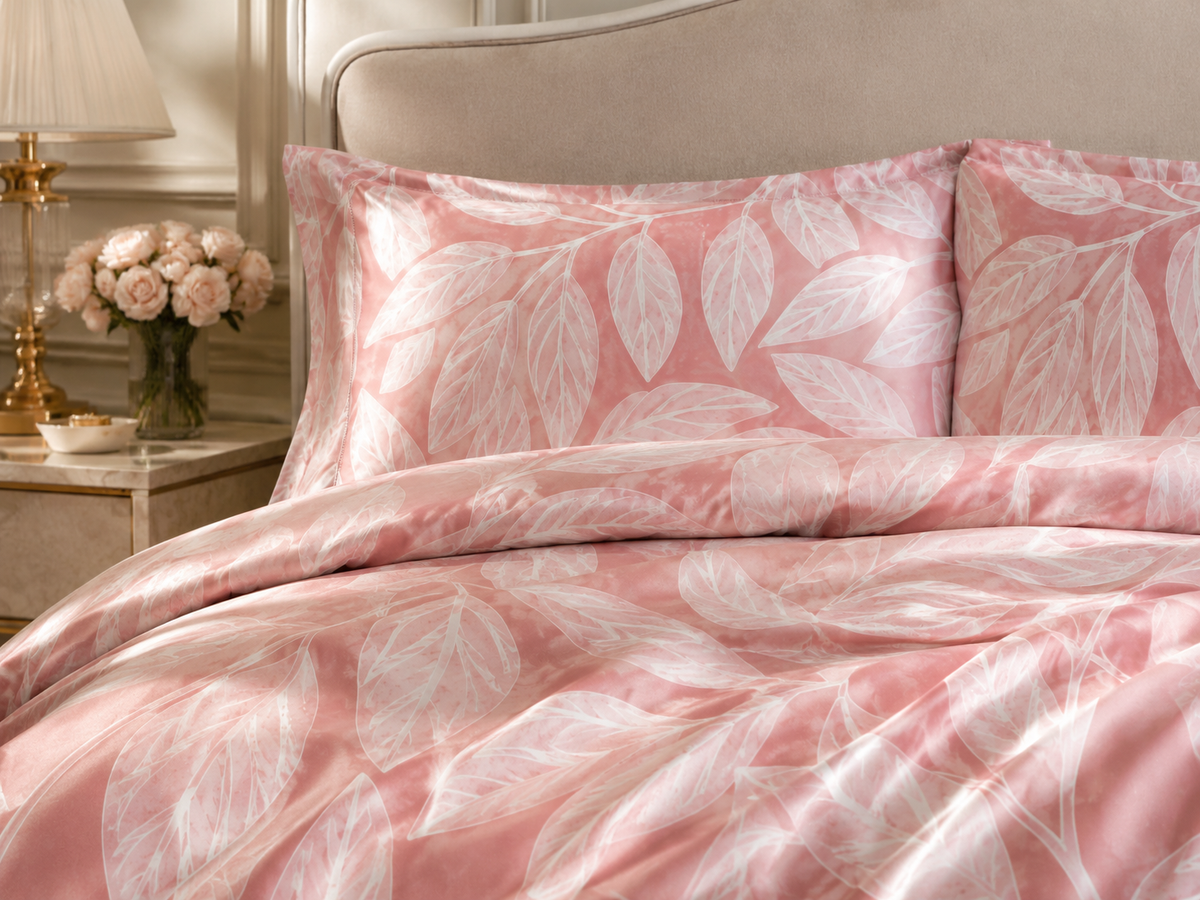 Floral Blair 100% Silk Duvet Cover Set