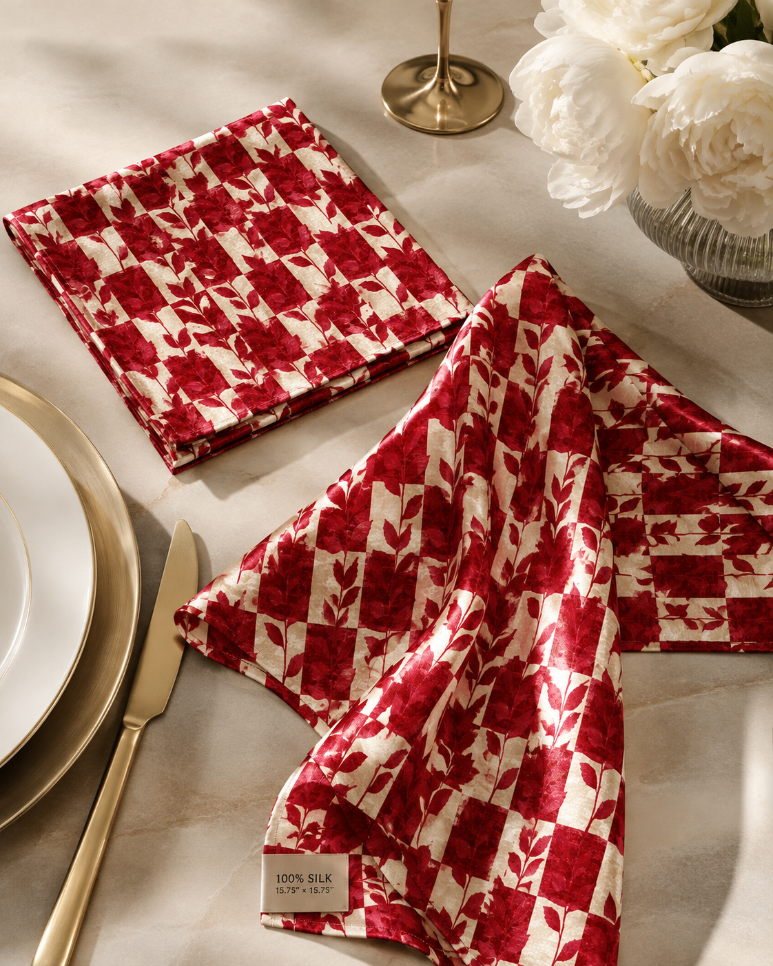Maison Noël Christmas Napkins | Cotton, Silk or Polyester