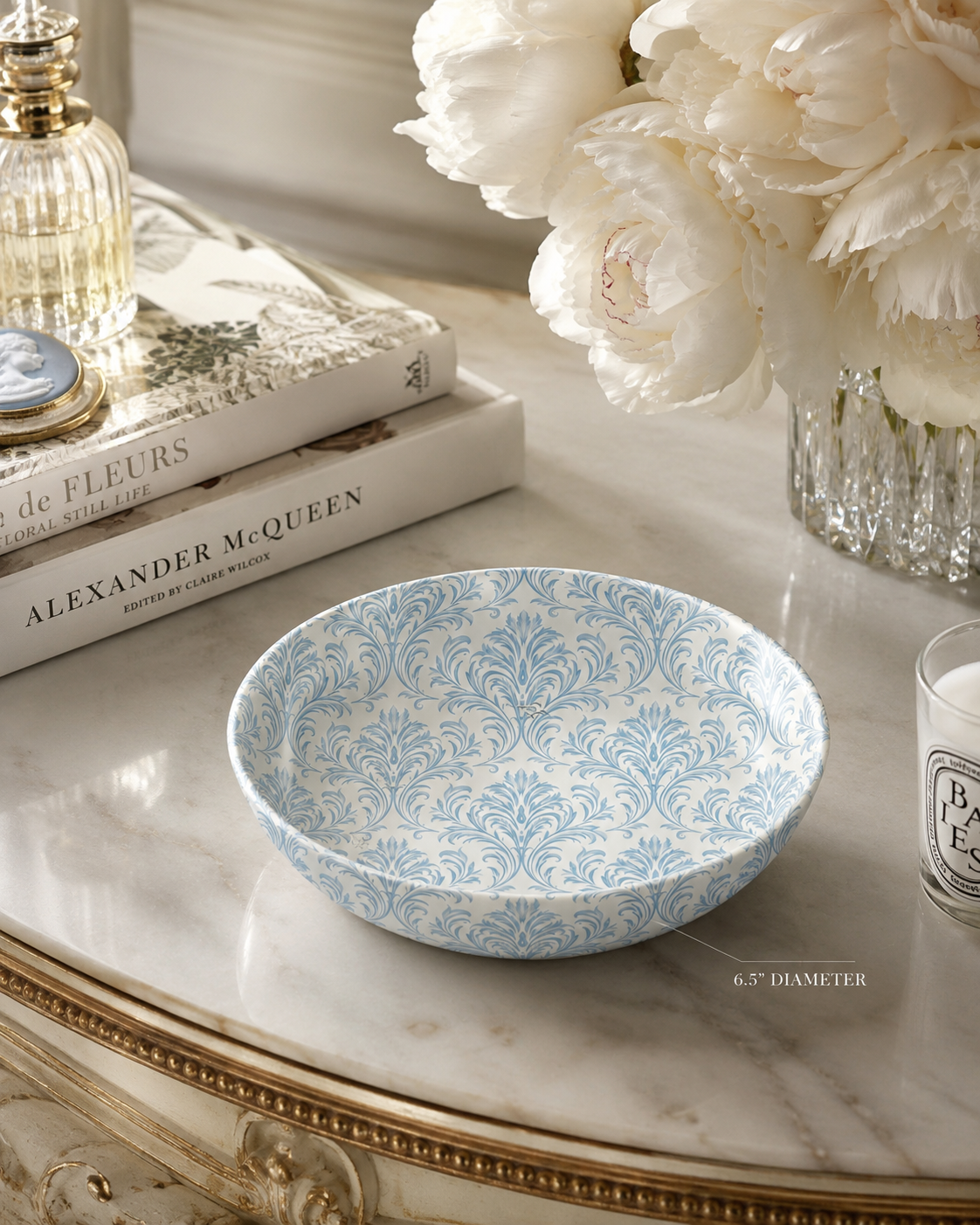 Ciel Damask Ornamental Bowl