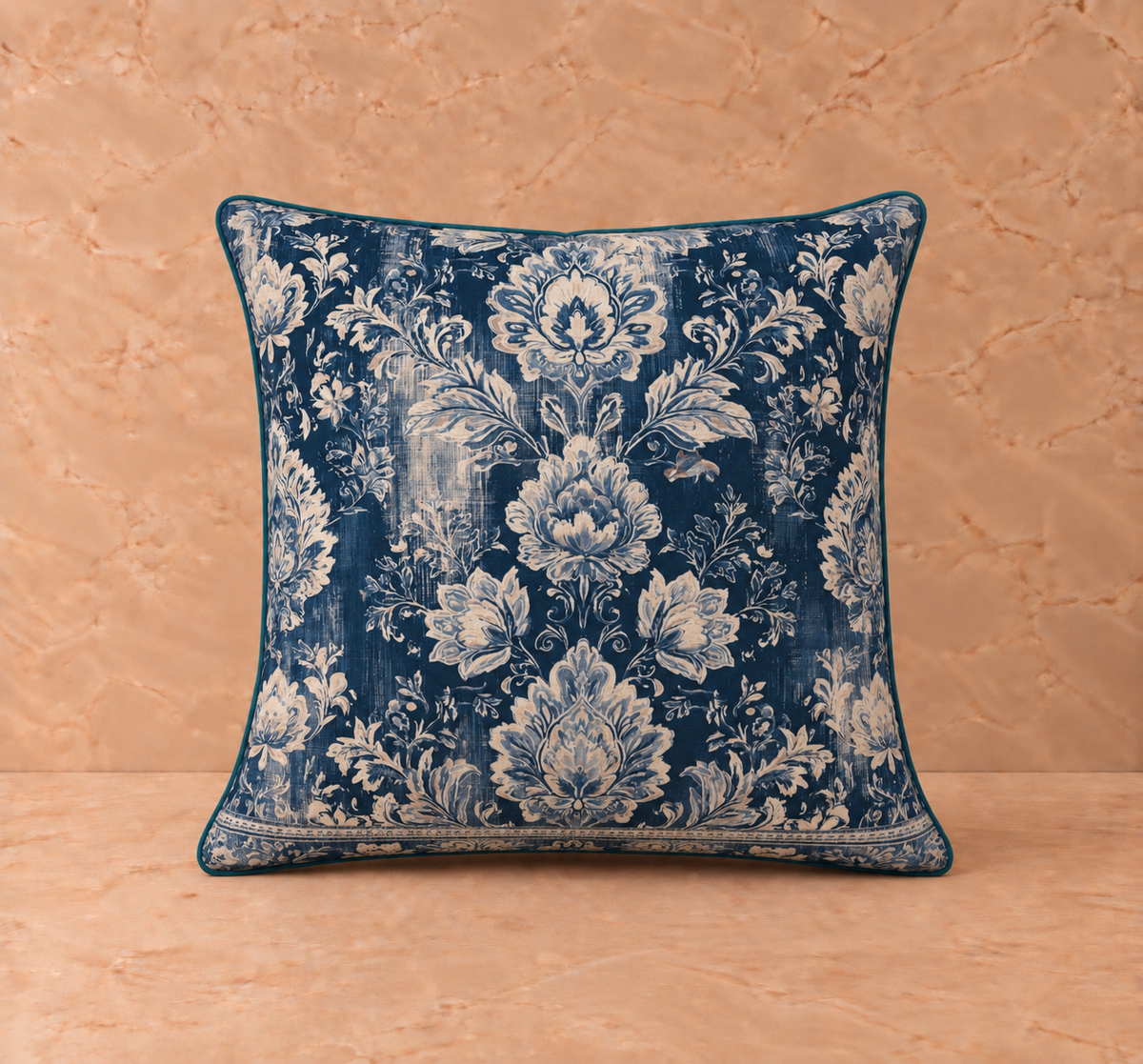 Beatrice Blue Velvet Cushion | English Country House