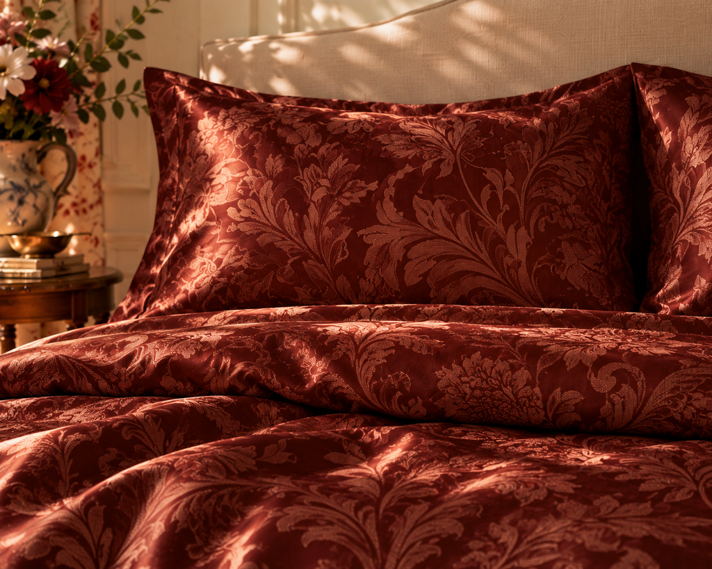 Vintage Sue Silk Duvet Cover Set