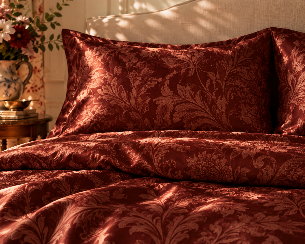 Vintage Sue Silk Duvet Cover Set