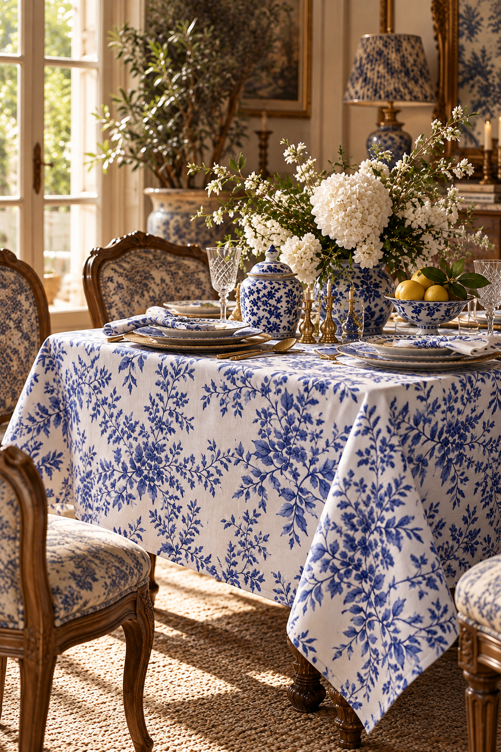 Blue Collie Tablecloth