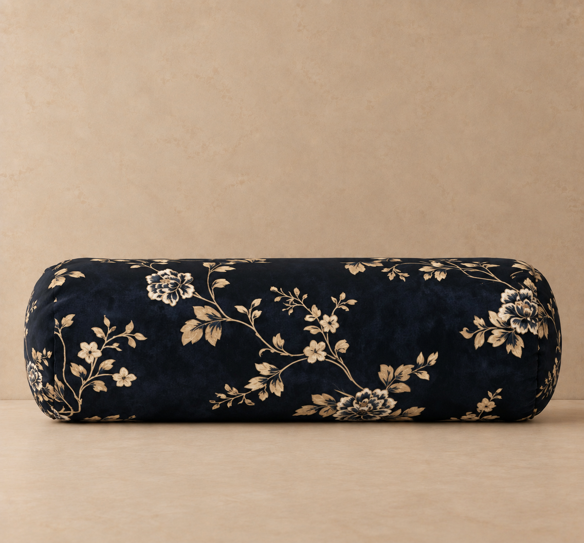 Beatrice Floral Velvet Big Bolster Pillow