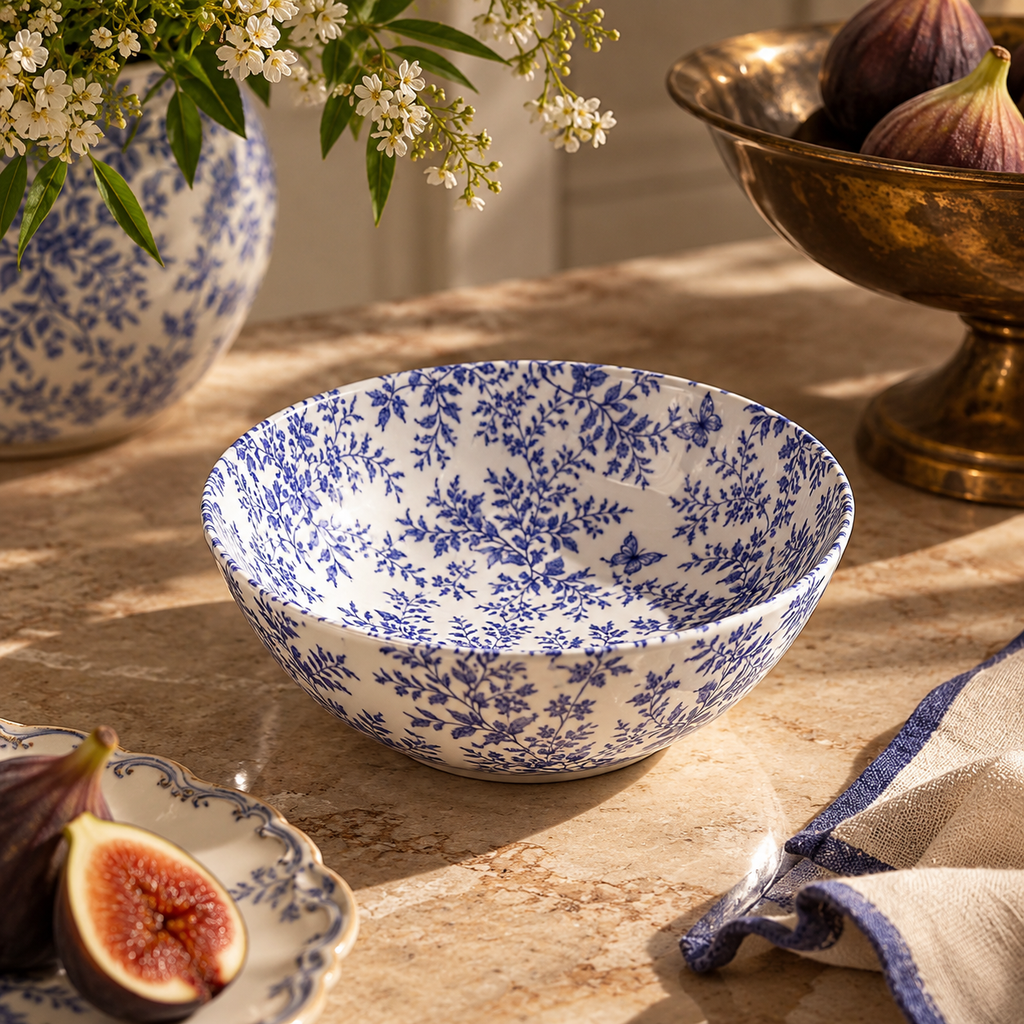 Blue Jardin Ornamental Bowl