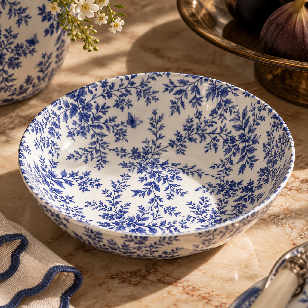 Blue Jardin Ornamental Bowl