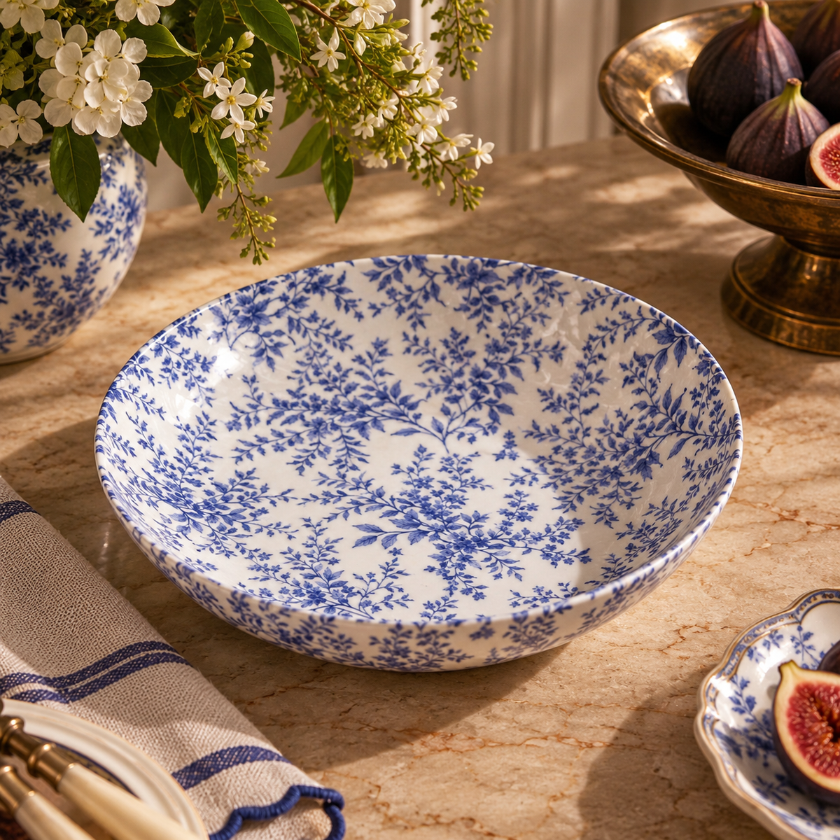 Blue Jardin Ornamental Bowl