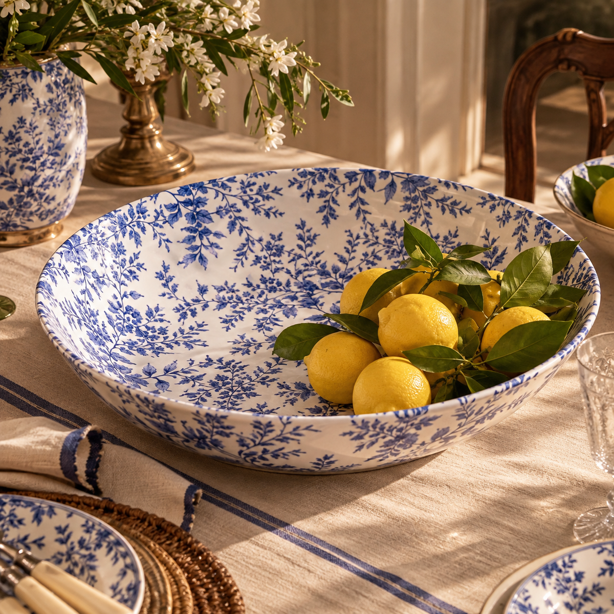 Blue Jardin Ornamental Bowl