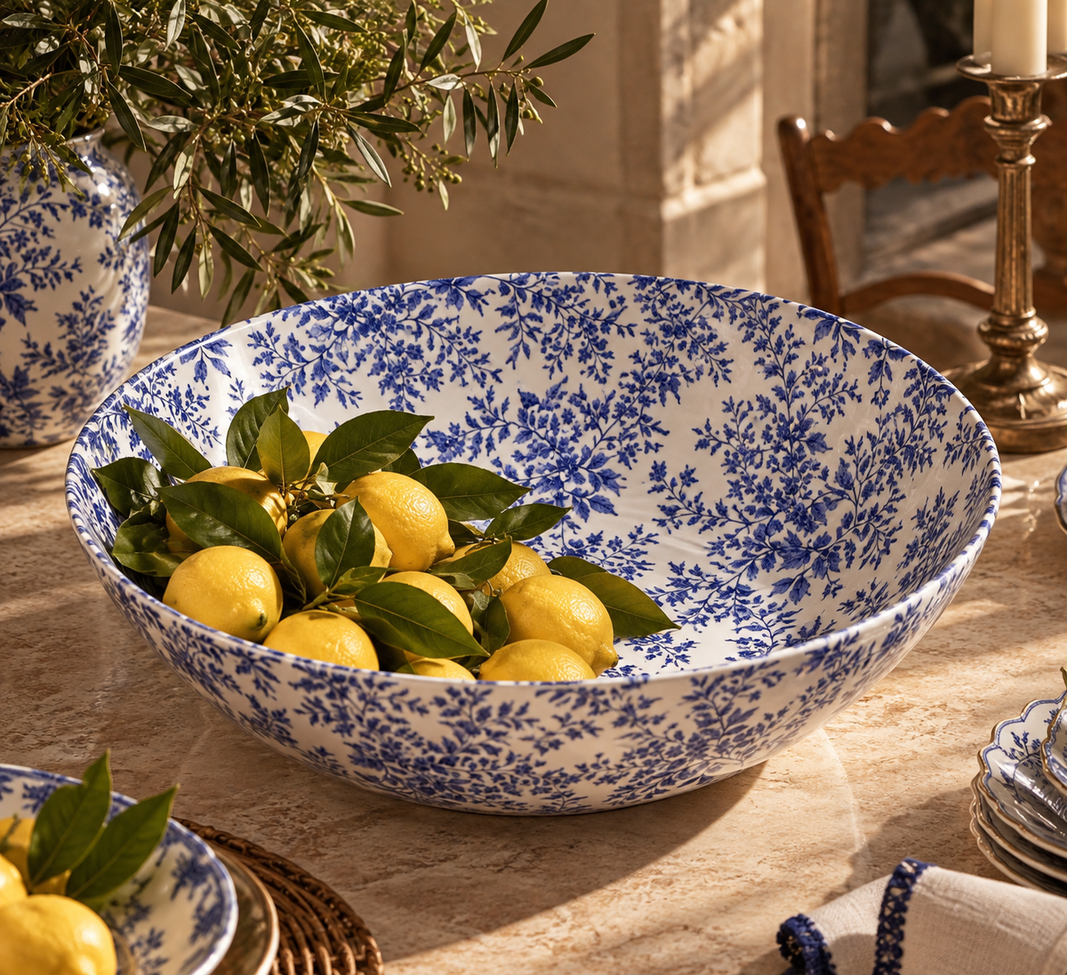 Blue Jardin Ornamental Bowl