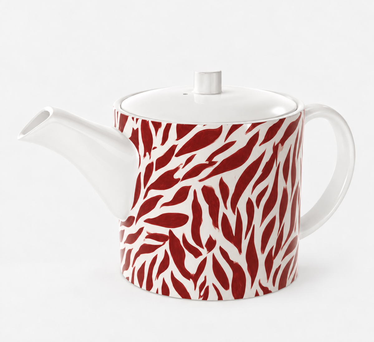 Crimson Willow Bone China Teapot