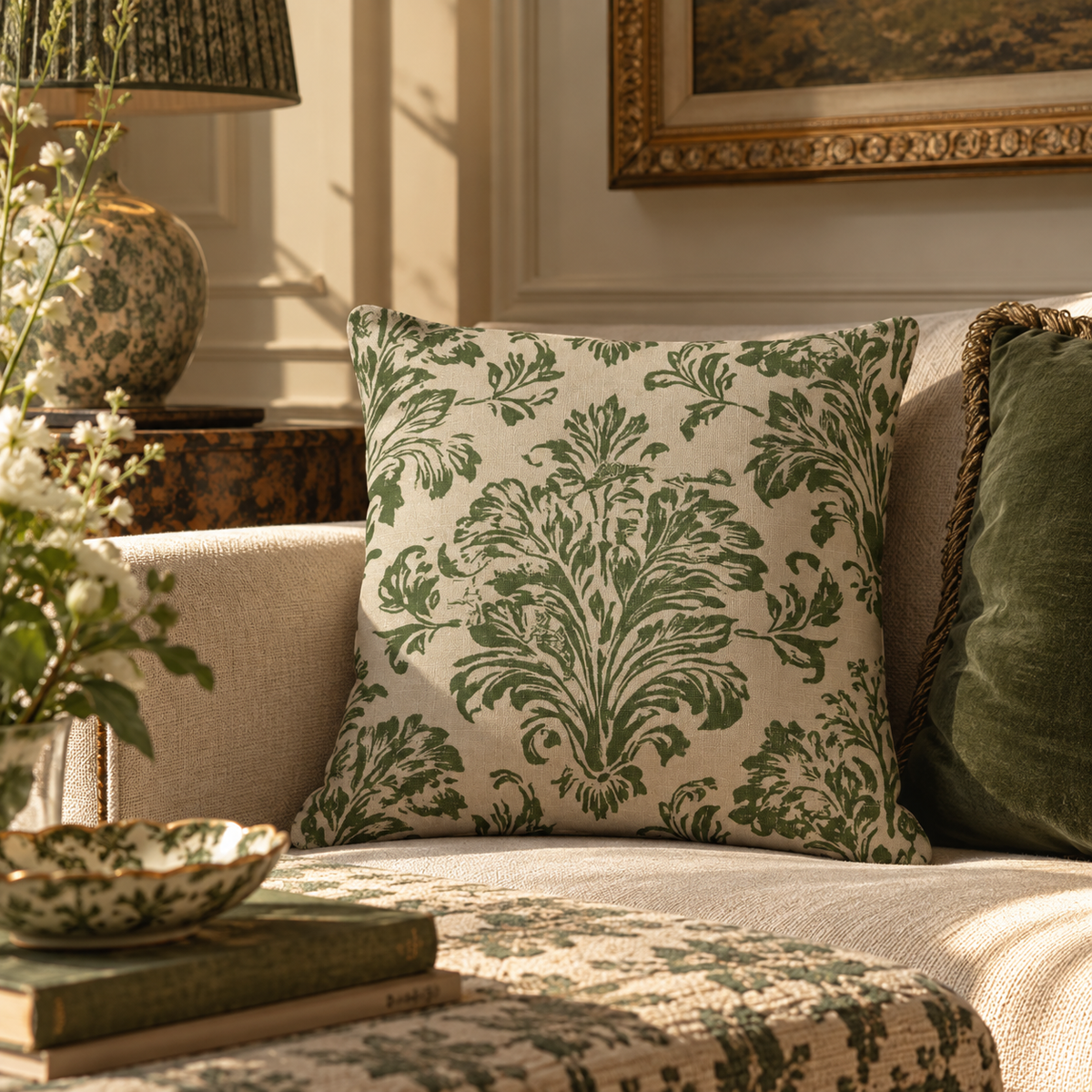 Ashbourne Botanical Decorative Pillow