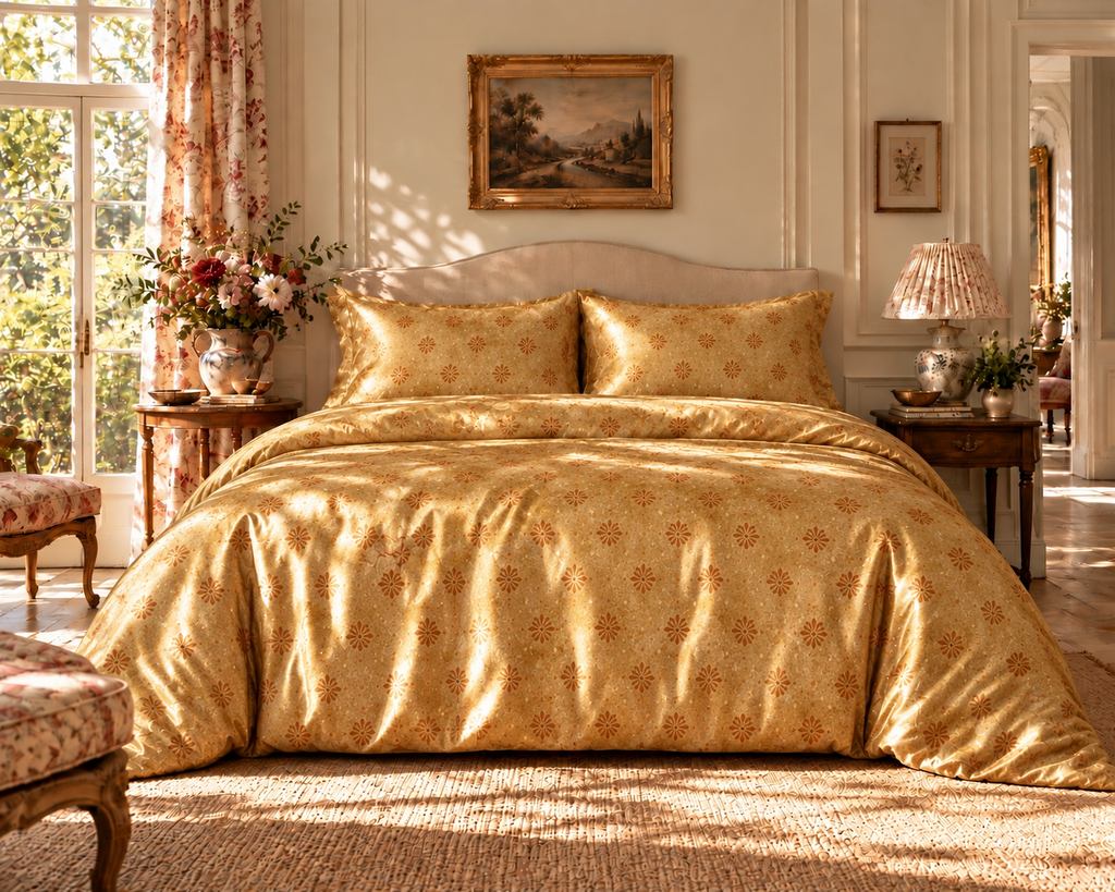 Liz: Sun Study No. 1 | 100% Silk Duvet Cover Set
