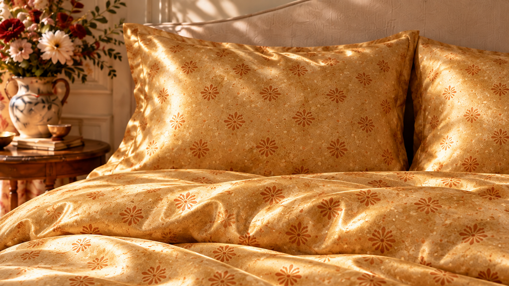 Liz: Sun Study No. 1 | 100% Silk Duvet Cover Set