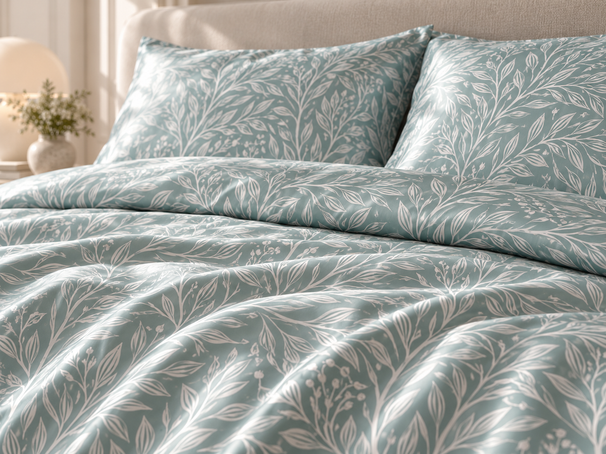 Sage Willowmere 100% Silk Duvet Cover